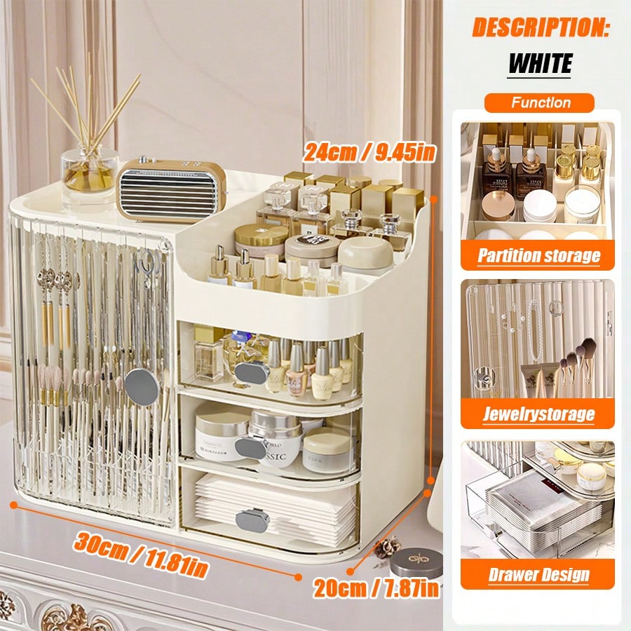 Skincare B Erl - Large Capacity Vanity Makeup Organizer with