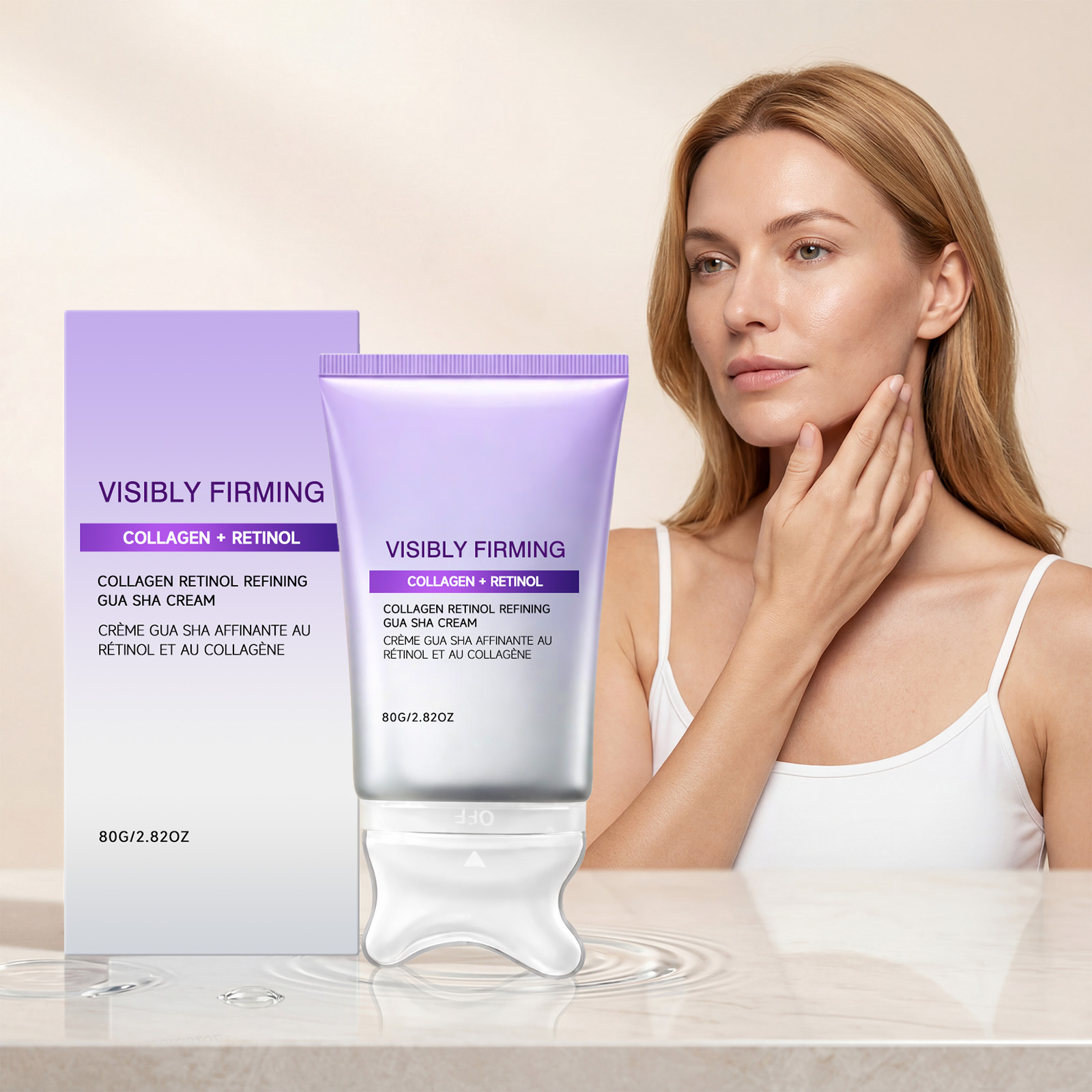 Skincare Retinol - Firming Face Cream Scraper Massager Lifting