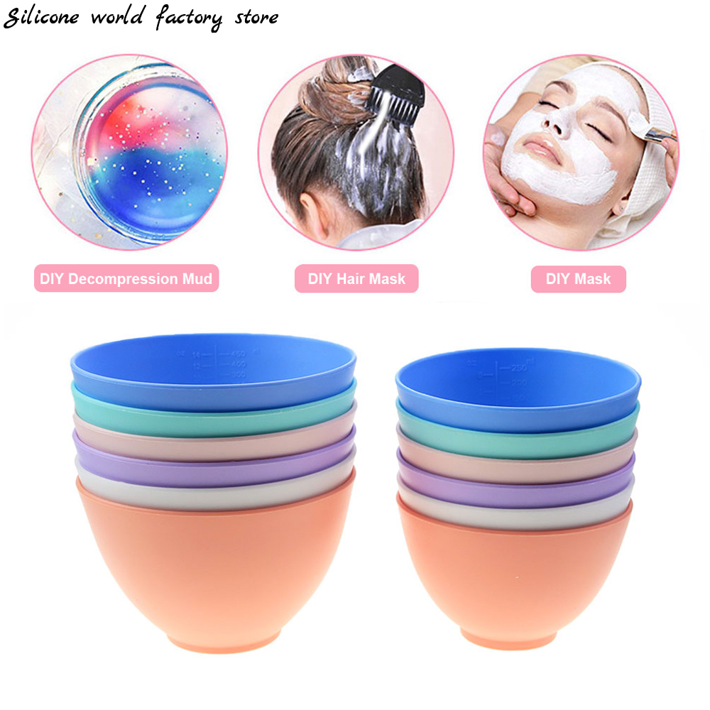 Skincare Viral Tiktok - Silicone World 250/450ML Silicone Mask Bowl
