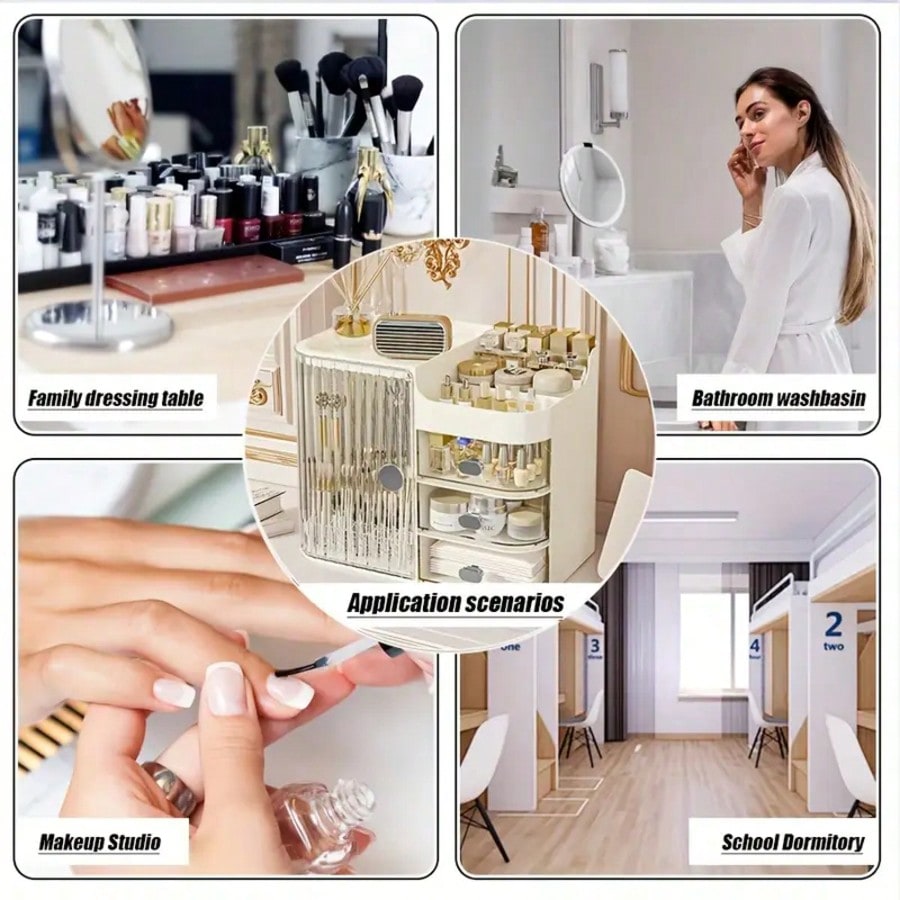 Large Capacity Vanity Makeup O - огляд і ціна Skincare B Erl