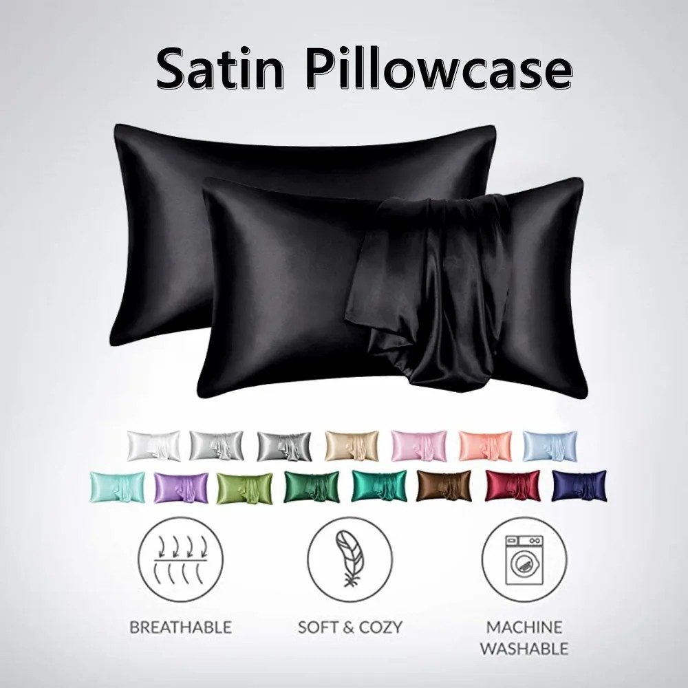 2pcs/lot Solid Silky Satin Ski - огляд і ціна Skincare Queen